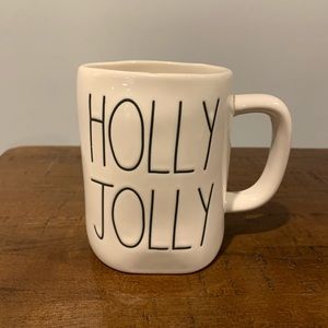 Rae Dunn HOLLY JOLLY Christmas Mug
